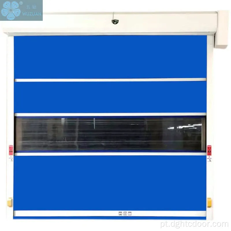 Blue Electric Operate Warehouse Rolling PVC Porta