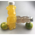 Bear shaped juice milk tea PET plastic bottle