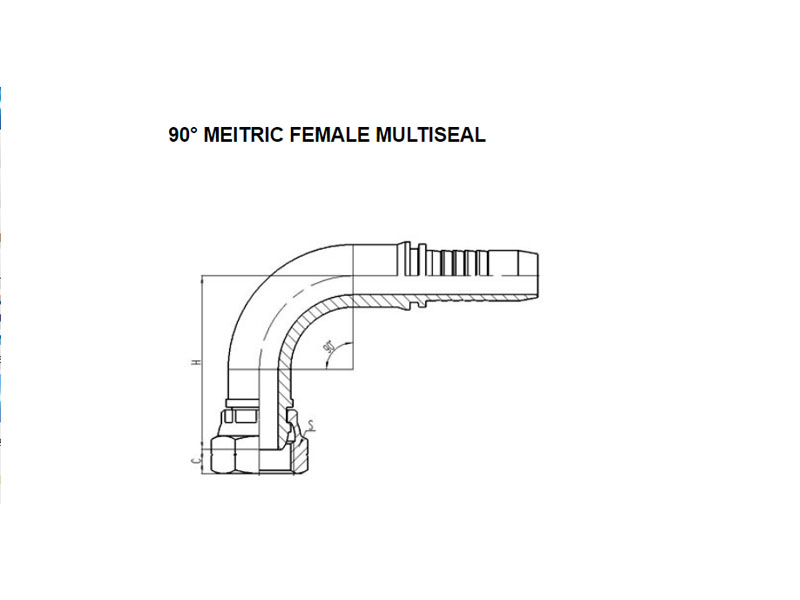 90° Metric Female Multiseal 20191