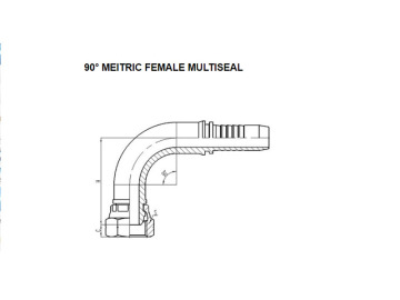 90 ° متري أنثى Multiseal 20191