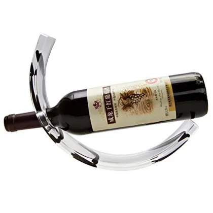 Clear Acrylic Single Wine Bottle Storage Rack Stand Display Holder