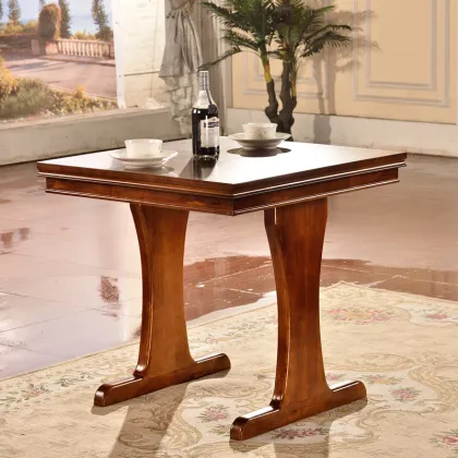 Simple dining table western style wooden dining table