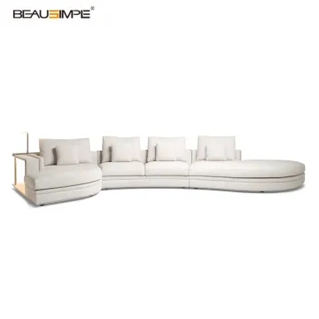 Luxury Curved Living Sectional Sofa Set