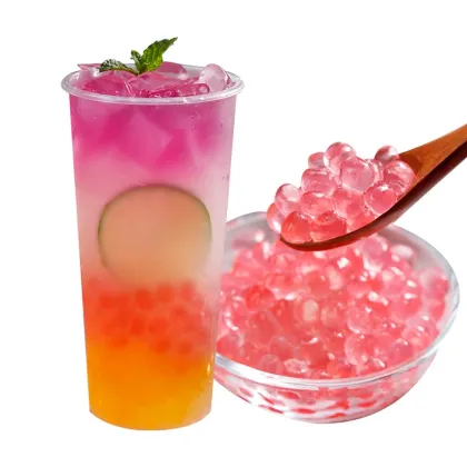 1kg Sakura Crystal Boba Pearls: Konjac Boba for Drinks