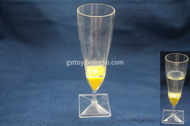 Flashing Square Base Tall Champagne Cups