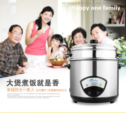 Cylinder Solar Rice Cooker, 1.8L Industrial Size Stainless Steel Rice Cooker