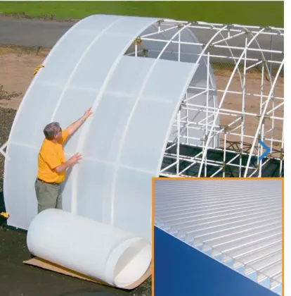 Light-Transmitting White Multi-Layer Polycarbonate Hollow Board Building Material