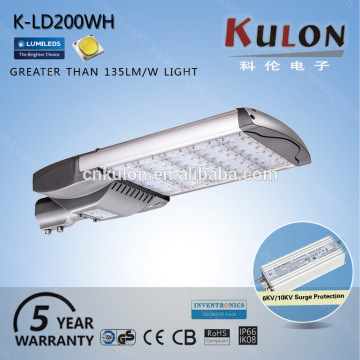 Commercial 200w Ul standard led street light with photocell
