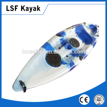 single fishing kayak no inflatable kayak LLDPE boat sit on top canoe