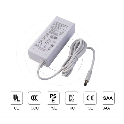 Color blanco AC DC Adaptador 12V 5A