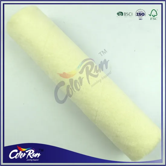 ColorRun free sample smooth surface using mohair fabric paint roller brush sleeve