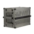Folding Metal Collapsible Airline Approved Dog Kennel Crate for Large Pets