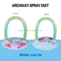 Grosir raksasa tiup rainbow arch sprinkler air mat