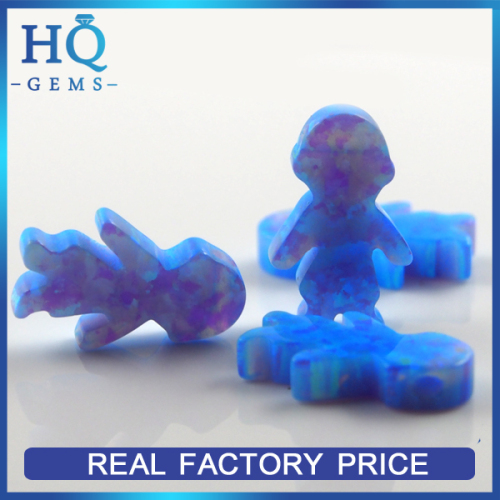 Factory Price Synthetic Girl and Boy Shape Opal For Necklace Jewelry