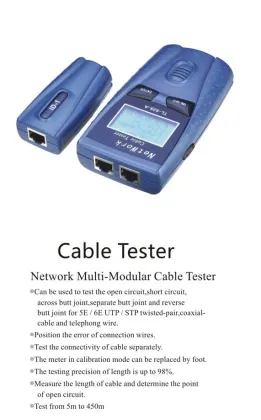 Category 5E UTP FTP Network Cable Tester CAT5e
