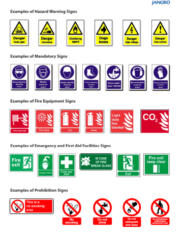 pvc board emergency guidance safety sign for public area protective