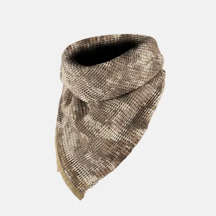 Tactical Camouflage Large Mesh Scarf - Sunscreen and Style