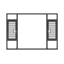 Teana Series Casement Window with Burglar-Proof Net