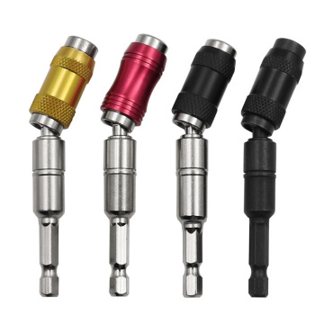 Flexible Adjustable Extension Rod with Quick Release Mechanism: Versatile Drill Bit Holder and Magnetic Screwdriver for Precision Drilling and Fastening
