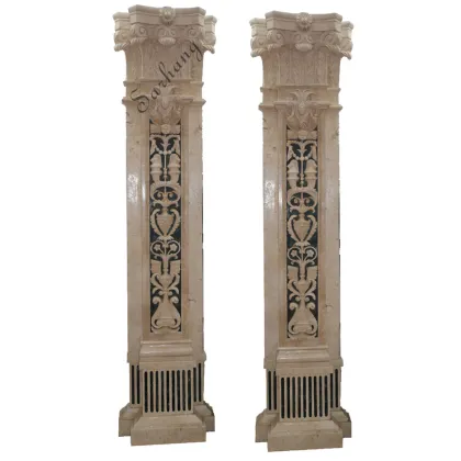 High quality garden decor sand/marble  stone column