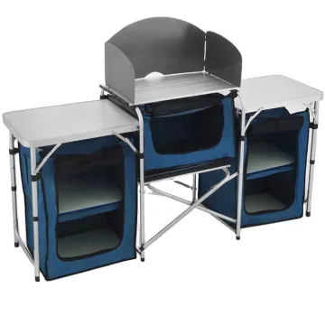 Folding Aluminum Kitchen Cabinet for Outdoor Camping
