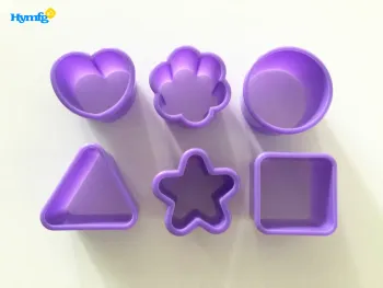 Plastic 6pcs Mini Cookie Cutter Set