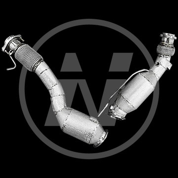 PIPE DE ROUTO PARA BMW X4M F98 3.0T 2019-2022 FLUXO DESCANHO DE ESCAPA DESCANHO DE CATTADO