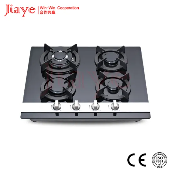 colored tempered glass cooker gas hob restaurant equipment gas stove JY-G4023