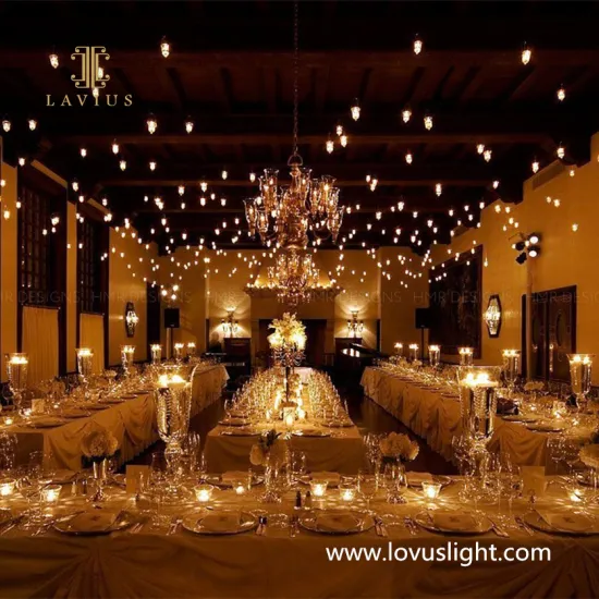 Retro atmosphere restaurant custom chandelier New creative large-scale project custom chandelier