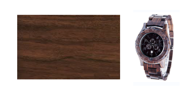 walnut  wrist watch