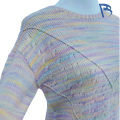 Rainbow Gradient Ajurat tricot pulover cu decolteu