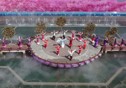 Music Dancing Floating Fountain