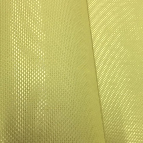 1500D 200gms Yellow plain woven aramid fiber fabric