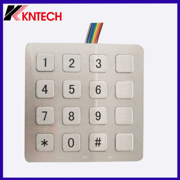 16 Keys Waterproof Keypad IP66 Industrial Keypad Antistatic Assembly Keypad