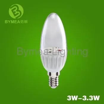 Popular High-efficiency led lighting led candle light  3W E14 B22