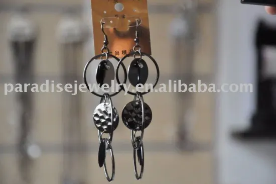 LARGE MULTI-HOOP RHINETONE HOOP EARRING