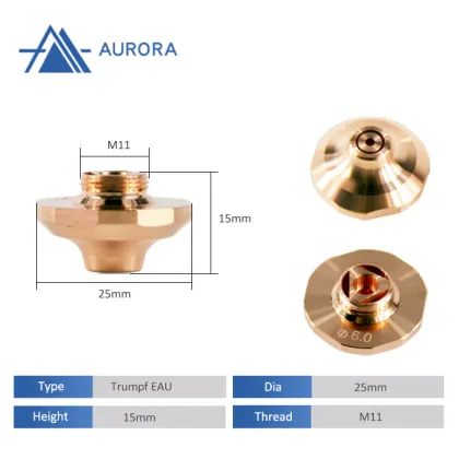 Professional Aurora Fiber Laser Nozzles for Enhanced Cutting Machine Performance
