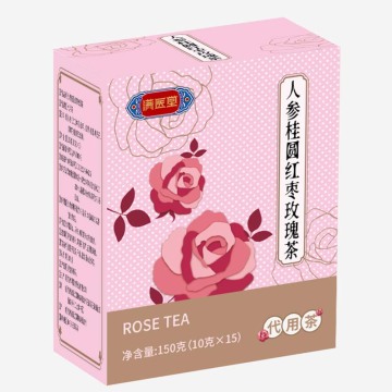 Ginseng, Longan, tâmaras vermelhas, chá de rosas