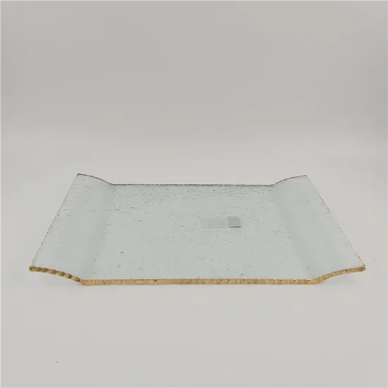 Crackle 11 inch Rectangle Glass Charger - Chargers