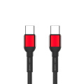 USB C Braided Charger Cable dengan Dukungan PD
