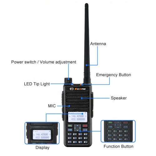 ECOME ET-D889 Handheld Digitale Kommunikationslösungen