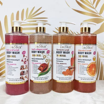 Private Label Exfoliating Deep Cleansing Natural Fragrance Shower Gel