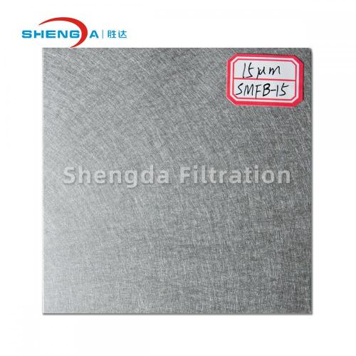 Bahan penahan besar logam serat sintered feel filter bahan