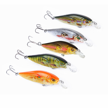 คุณภาพสูง 11G 90 มม. ว่ายน้ำสีสันสดใสว่ายน้ำ Wobbler Minnow Crankbait Fishing Lure