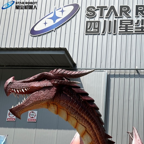 Naga Mekanik Interaktif untuk Taman Hiburan Luar Ruang