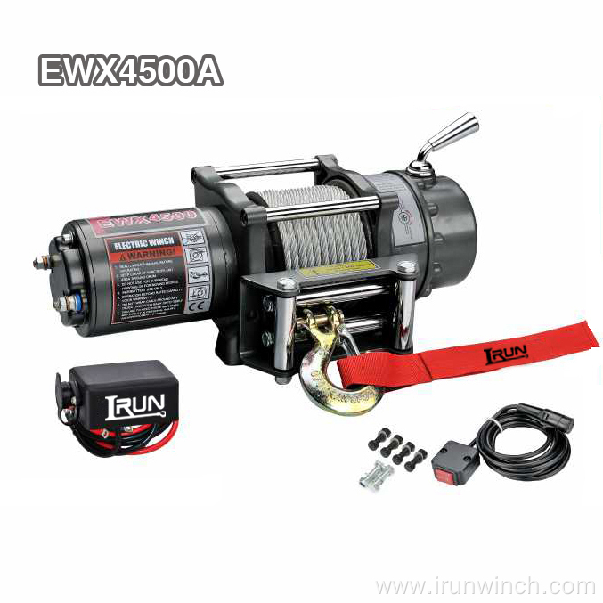 12V or 24V Electric UTV winches 4500 Lbs