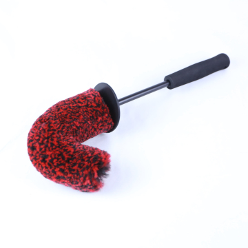 2022 Adjustable Bended Car Washing Brushes Microfiber Wheel Cleaning Brush