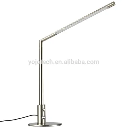 Adjustable metal Modern LED office desk lighting with Two USB Charging Port