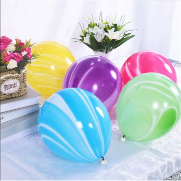 Rainbow agate globos para decoraciones de fiesta