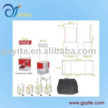 Plastic promotion table